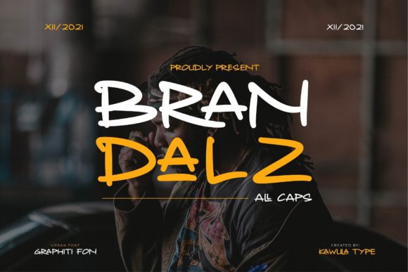 Bran Dalz: A Bold Graffiti Font for Editorial Design