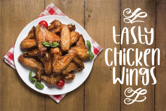 Discover Tasty Chicken Wings: A Charming Display Font
