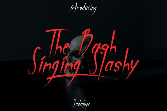 Discover The Bash Singing Slashy: A Spine-Chilling Display Font