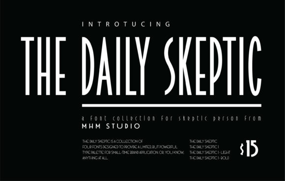 Discover The Daily Skeptic: A Font for Bold Editorial Design