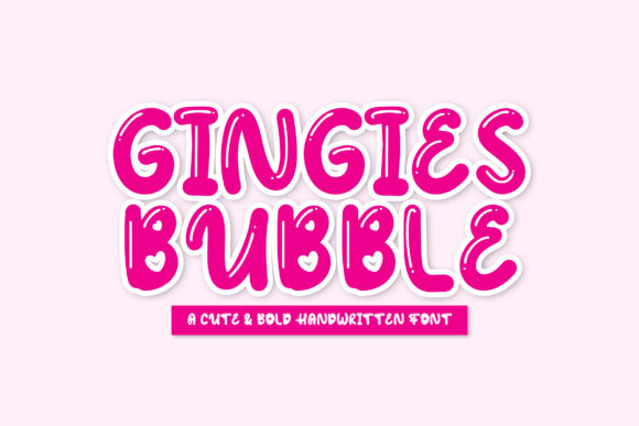 Discover the Playful Charm of Gingies Bubble Font