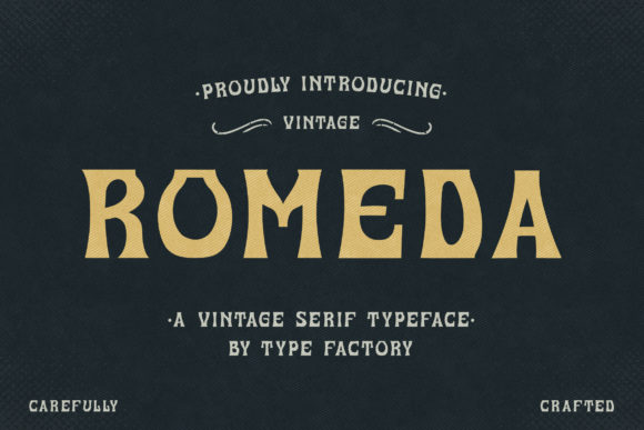 Enhance Your Campaigns with Romeda: A Vintage Display Font