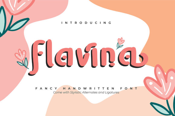 Flavina: A Retro Display Font for Creative Branding