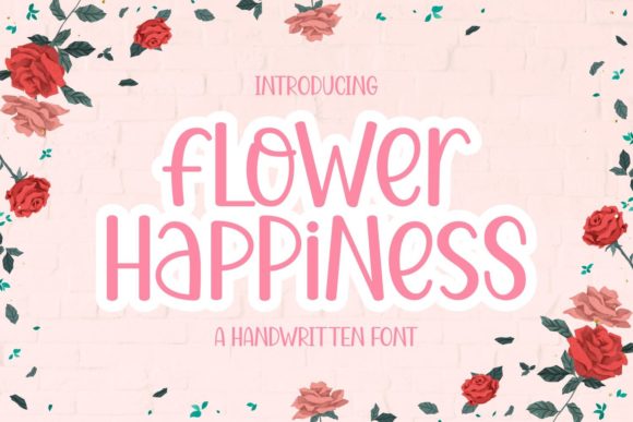 Flower Happiness: A Nature-Inspired Display Font for Web Design