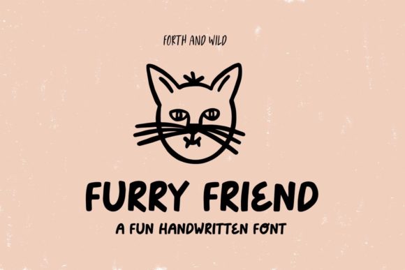 Furry Friend: A Natural and Friendly Display Font