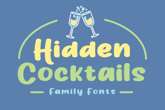 Hidden Cocktails: A Stylish Display Font for Crafters