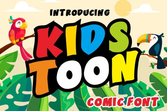Kids Toon: A Playful Display Font for Creative Projects