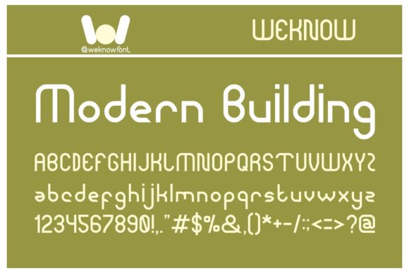 Modern Building: A Versatile Display Font for Crafters