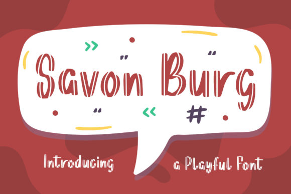 Savon Burg: A Playful Display Font for Creative Web Design