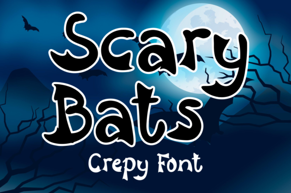 Scary Bats: A Spooky and Stylish Display Font for Editorial Design