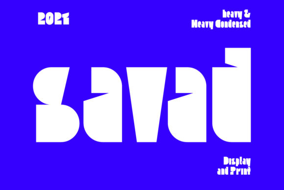 Stand Out with Savad: A Bold and Thick Display Font