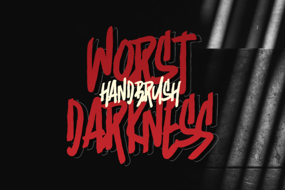 Worst Darkness: A Bold Display Font for Creative Web Design